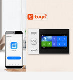 PG107 WiFi 4G 3G Alarm System for Home Security with PIR Wireless Solar Siren Support Tuya Remote Control