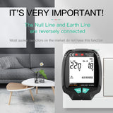 Mastfuyi Socket Tester with Digital LCD Display  Electric Socket Detector Circuit Detector Electrician Electroscope RCD Tester