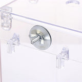 1pc Bird Parrot Birdcage Hanging Transparent Bird Cage Shower Box Bathing Box Bathing Tub for Pets Parrots Birds