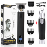Electric Clipper + Nose Hair Trimmer Professional Barber Hair Cutter Beard Shaving Machine for Men Rechargeable Razor Shaver