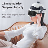 Electric Head Massager, Head Massage Helmet with 177 Massage Tentacles Heat 10 Modes of Massage Kneading Air Compression for Str