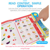 Sound Board Book for Kids Includes alphabet, fruit, person title, animal Children's Sound Book with Learning Pen Educational Toy