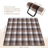 Picnic Blanket Large Outdoor Carpet Mat Waterproof Foldable Camping Tote Light Compact Oversized Rug