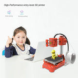 K7 Supper Mini Desktop 3D Printer 100x100x100mm No Heated Bed FDM One-Key Printing with TF Card PLA Sample Filament auto slice