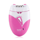 Kemei-189A Rechargeable Epilator Female Electric Epilator Painless Hair Removal Whole Body Available Bikini Whole Body Epilators