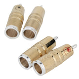 Cardas RCA Plug Gold / Silver Welding DIY HiFi Audio Cable Adapter Connector