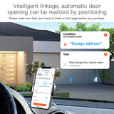 Wifi Tuya Garage Door Controller Smart Door Sensor Opener No Wiring Smart Life APP Control Voice Control (US Plug)