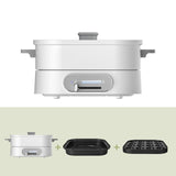 220V 3L Electric Cooking Pot Household Multi Cooker Non-stick Electric Hot Pot Frying Pan Meatball Maker WIth Octopus Ball Plate