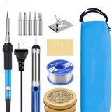 60W Electric Soldering Iron Kit Temperature Adjustable 220V 110V Soldering iron tips with Desoldering Pumps Welding solder Tools