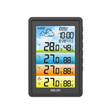 Wireless Home Weather Station Hygrometer Thermometer Digital Moon Phase Alarm Clock Colorful Barometer Thermohygrometer