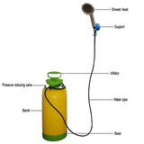 Outdoor Shower Bag Camping Shower Bag Dormitory Bedroom Bath Household Portable Self-Priming 15L Simple Water Shower