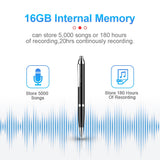 Portable voice recorder, professional MINI voice recorder, 16GB voice recorder, digital recording equipment, covert recording