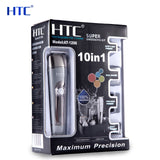 AIKIN htc 5 in 1 Multifunction Mens Grooming Kit AT-1206 Cordless Split End Digital Hair Trimmer Snips Waterproof Hair Clipper