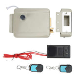 Electronic Intelligent Door Lock AC110-240V Wireless Anti Theft Left Open Keyless Door Deadbolt with 2 Remote Control for