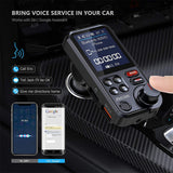 1.8inch Car Wireless Bluetooth FM  QC3.0 Fast Charging Treble And Bass Sound Music Player MP3 Player Audio Charging Handsfree