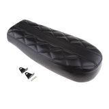 Universal Cafe Racer Vintage Cushion Flat Brat Styling Seat 53cm Black