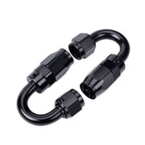 16ft Fule hose line AN6 0/45/90/180 Degree Aluminum Swivel End AN fitting + 5M PTFE Fuel Hose Line Oil Cooler Hose Adapter Kit