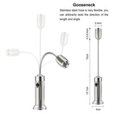 Rechargeable LED Flashlight Bendable Work Light Barbecue Light 3 Lighting Modes Zoom Waterproof Camping Light with Tail Magnet