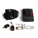 RV Keyless  Lock, Black Remote Control Lock Latch Handle Keyless Entry Keypad, Key Fobs Replacement  for Boat Motorhome