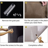 2PCS Cat Scraper Cat Scratcher Protector Tape Cat Scratcher Furniture Guard Scratching Deterrent Protection Cover Sofa Scraper