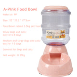 Pet Supplies 3.8L Large Capacity Pet Dog Cat Automatic Feeder Detachable Bowl Water Dispenser Food Feeding Device For Cat Dog