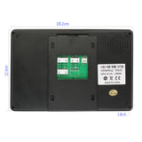 7" Video Door Phone Doorbell Intercom Kit Video Intercom Speakerphone Intercom System With Waterproof Outdoor IR Cam