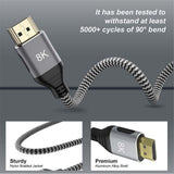 HDMI-compatible 8K 60Hz Video Cable For Computer Laptop With TV Display High Definition E-sport Connector Home Audio Accessories