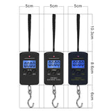 Portable 40Kg Hanging Scale Digital Scale Blue Backlight Electronic Fishing Weights Pocket Scale Luggage Scales Hook Scale