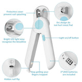 Pet Nail Claw Cutter LED Light Grooming Scissors Cats Nails Clipper Trimmer Pet Nail Clippers Small Dog Claw Nail Supplies Blue