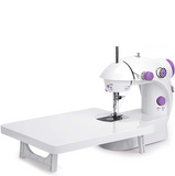 Sewing Machine Mini Portable Household Night Light Foot Pedal Straight Line Hand Table Two Thread Kit Electric