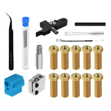 Extruder Kit with Volcano Nozzles Handle Thermistor Throat Tube Needles Compatible w/ Artillery Sidewinder X1 Genius 3D Printer