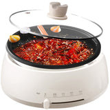 Split Type Multi-function Electric Hot Pot Household Electric Cooker Electric Skillet Hot Pot Pot 4-6 People Student MC-DY28P151