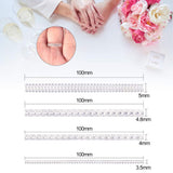 21pcs/set Polished Agate Adjuster Stick Jewelry Practical Large Finger Ring Sizer Measuring Tool Bracelet Wide Band Mandrel