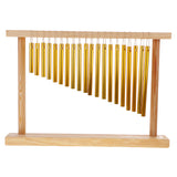 Durable 20-  Handcraft Windchime Bar Chime w/ Wood Stand 38.5 x 27cm