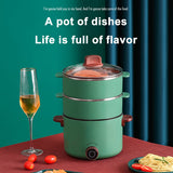 Multi Rice Cooker Electric Cooking Machine Household Hot Pot For Student Dormitory Electric Cooker Multilayer Non-stick Pan 220V
