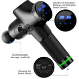 LCD Display Profession Massage Gun Body Muscle Deep Fascia Massager Muscle Pain Exercising Relaxation Slimming Shaping