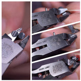 Unisex60CRV  New Single Blade Nipper Pliers Multifunctional Bent Long Nose For Electrical Parts Hand Tools Orange
