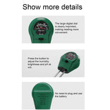 Multifunctional Soil Tester 3 In 1 Humidity Light PH Value Soil Tester Moisture Analyzer Tester for Home Garden Lawn Farm