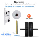Cerradura intelige X5 Waterproof Tuya Biometric Fingerprint Security Intelligent Smart WiFi APP Password Electronic Door Lock