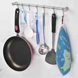Wall-mounted Coat Hook Kitchen Bathroom Removable Practical Stainless Steel Hook Row Hook Clothes Towel Rack Wall Hook Pendant
