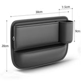 Car Multifunction Seat Gap Storage Bag For Car Seat Gap Filler With Phone Cup Holder PU Leather Car Interior Crevice Organizer