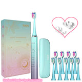YUNCHI Sonic Electric Toothbrush Rechargeable Ultrasonic Tooth Brush 5 Brushing Modes Smart Timer 40000 Times/Min for Adult