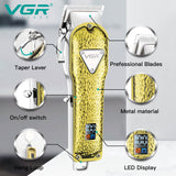 Professional full metal hair trimmer for men barber hair clipper electric cord/cordless beard hair cut machine rechargeable