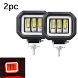 5 Inch 6D Lens Round Square Led Work Light For Car 4WD ATV SUV UTV Trucks Niva 4x4 Offroad Motorcycle 12V 24V Driving Fog Lights