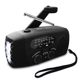 1000mAh Protable Hand Radio Solar Crank Dynamo Powered AM/FM/NOAA Weather Radio Use Emergency LED Flashlight And Power Bank