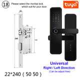 RAYKUBE X5 Biometric Fingerprint Security Intelligent Tuya Smart WiFi Password Electronic Door Lock To Open The Door Remotely