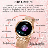 Smart Watch NY22 Fashion Call Reminder Music Control Women Bracelet Heart Rate Blood Pressure Monitor Lady Girl Smartwatch
