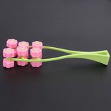 Easy Use Portable Flower Shape Elastic Facial Massager Roller Anti Wrinkle Face-Lift Slimming Face Beauty Tool