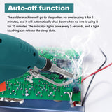 80W Soldering Iron Rechargeable Cordless Electric Iron Handheld Automatically Send Tin Machine Wire Welding Repairing Tool Kit