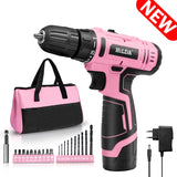 12V Brushless Electric Drill 32NM Cordless Driller Driver Screwdriver Rechargeable Electric Screw gun Power Drill Tools DIY